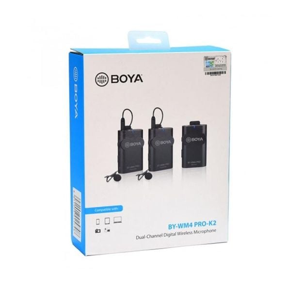 Micro thu âm Boya BY-WM4 Pro K2 - Micro cài áo không dây (2mic)