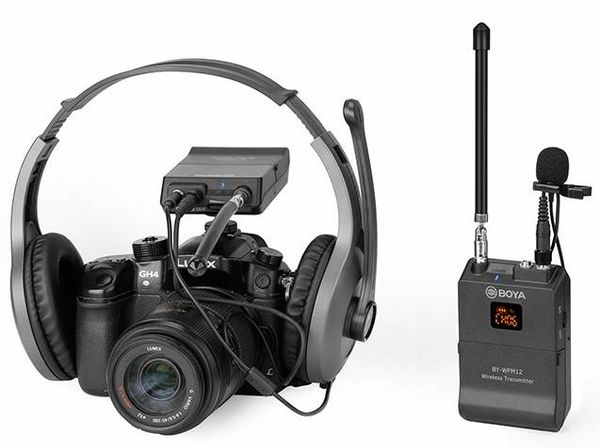 Micro thu âm Boya BY-WFM12 - Micro thu âm cài áo không dây