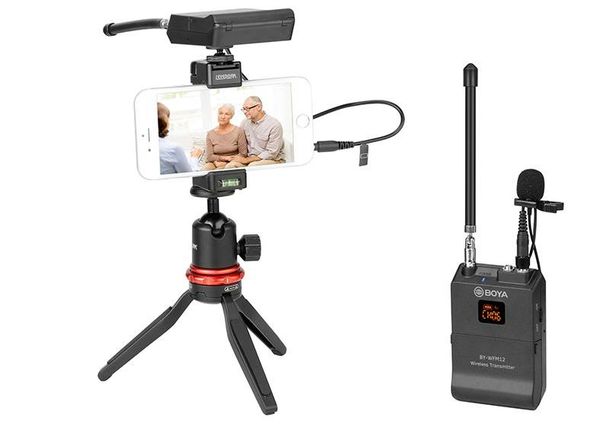 Micro thu âm Boya BY-WFM12 - Micro thu âm cài áo không dây
