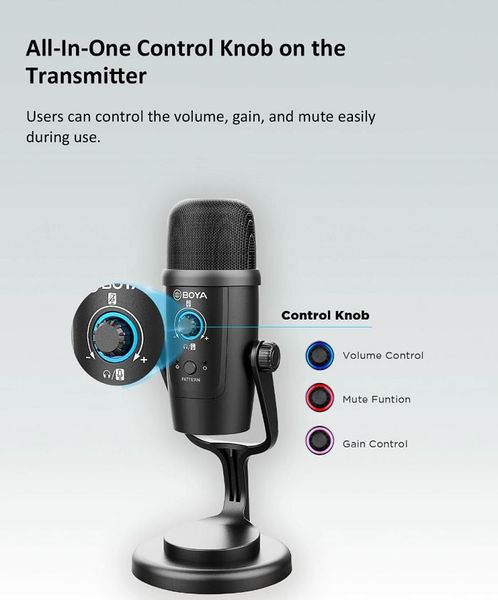 Micro thu âm BOYA BY-PM500 - Micro thu âm cổng USB