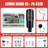 Bộ Livestream Soundcard X5 - Micro thu âm Takstar PC-K320