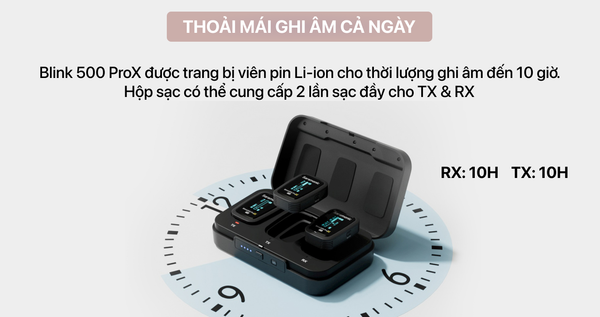 Micro Thu Âm Không Dây Saramonic Blink 500 ProX B2R