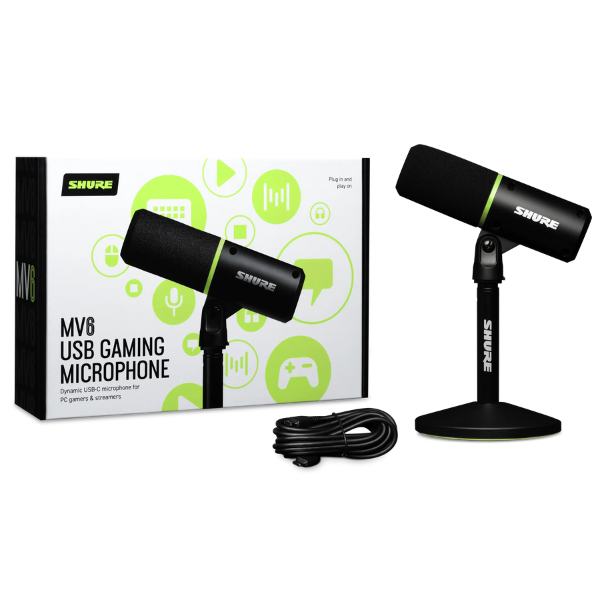 Micro thu âm Shure MV6 | Chính hãng USA, Dynamic, USB