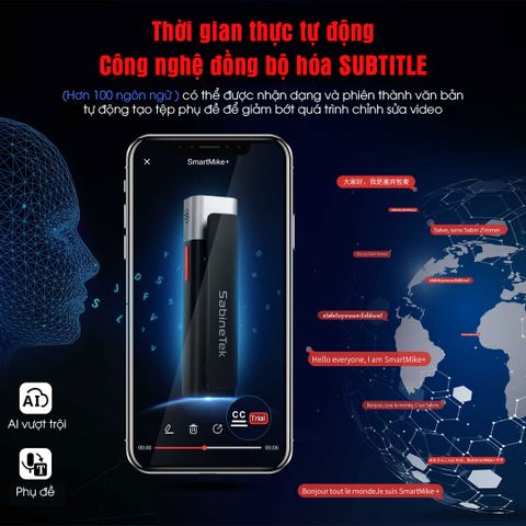 Micro cài áo Bluetooth SmartMike +, Micro cài áo thông minh tiện lợi