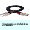 Cáp Hosa Pro 6.5mm ra 6.5mm ( 1.5m dây đôi ) - Stereo Interconnect Dual