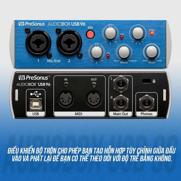 Sound card Presonus AudioBox USB 96 - Sound card thu âm