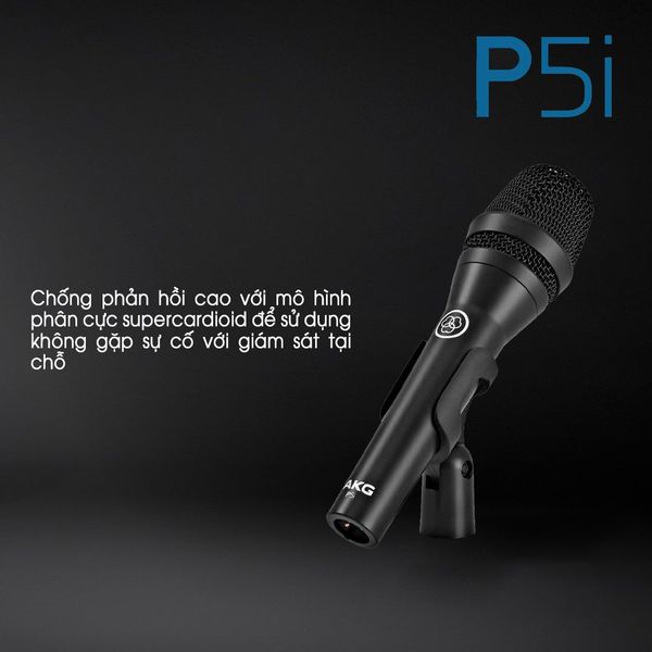 Micro karaoke có dây AKG P5i - Microphone AKG Dynamics