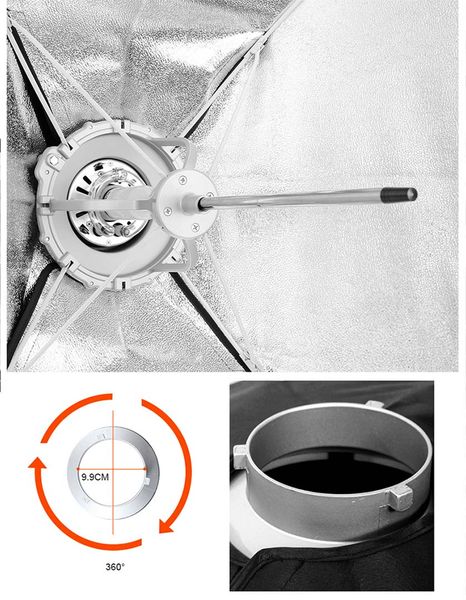 SOFTBOX DÙ TỔ ONG GODOX PORTABLE BOWEN MOUNT 95CM