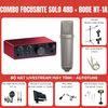 Bộ thu âm Focusrite Scarlett Solo (Gen 4) - Micro thu âm Rode NT-1A
