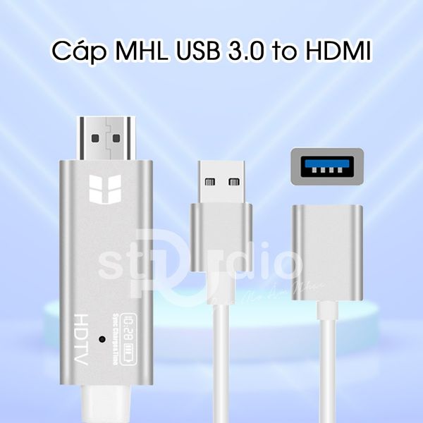 Thiết bị phản chiếu màn hình điện thoại Livestream lên màn hình máy tính hoặc tivi (Không trễ, có khe LAN, Audio)