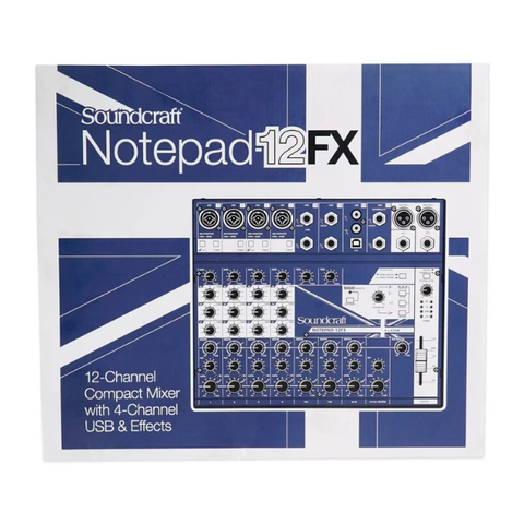 Mixer Analog Soundcraft NOTEPAD 12Fx - Mixer đa năng livestream Karaoke