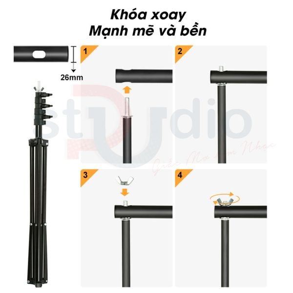 Giá Treo Phông 2m6 x 3m - Giá treo phông chắc chắn