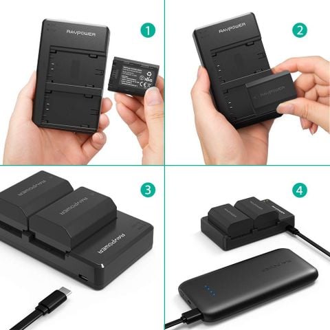 Bộ Pin + Sạc Ravpower NP-FZ100 for Sony A7M3/ A7RM3