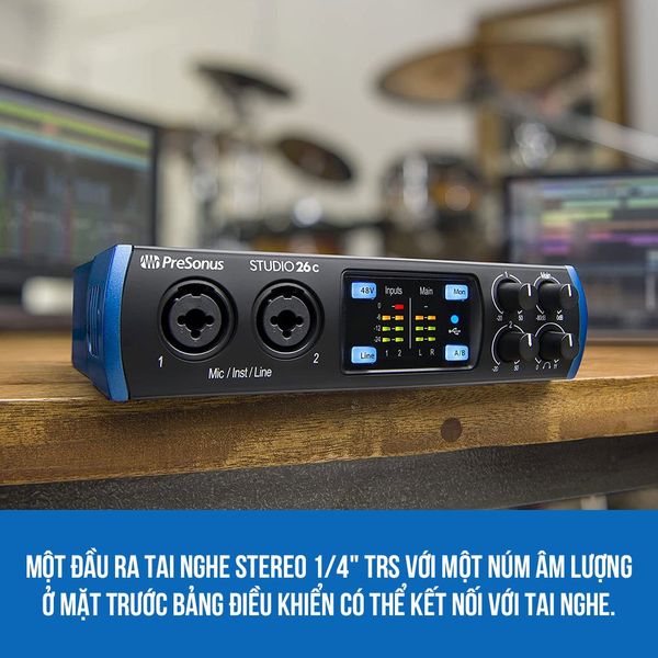 Sound card Presonus Studio 26C - Sound card thu âm