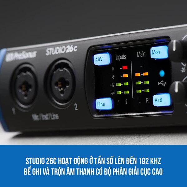Sound card Presonus Studio 26C - Sound card thu âm