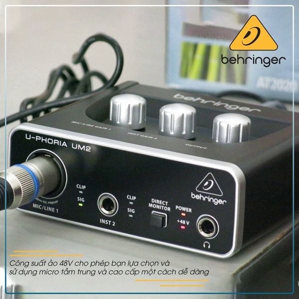 Behringer U-Phoria UM2 - Sound Card Thu Âm