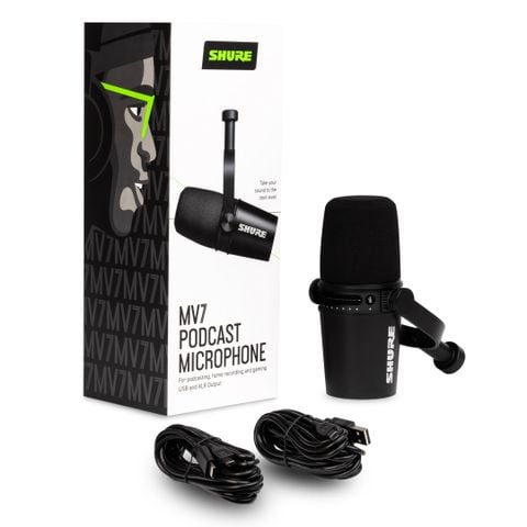 Micro Shure MV7-S Thu Âm Podcast Dynamic