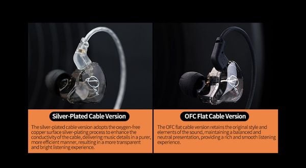 Tai nghe nhét tai In-ear Livestream KZ-DAWN OFC Cable