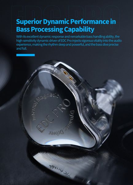 Tai nghe KZ-EDC PRO Tai nghe nhét tai livestream ( In ear ) OFC