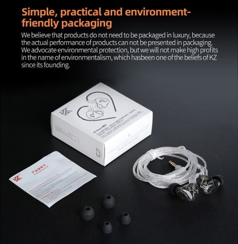 Tai nghe KZ-Dawn Tai nghe nhét tai In ear livestream Silver