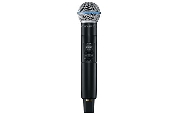 Bộ thu và phát kèm micro không dây Shure SLXD24A/B58 - Micro không dây cầm tay (2mic)