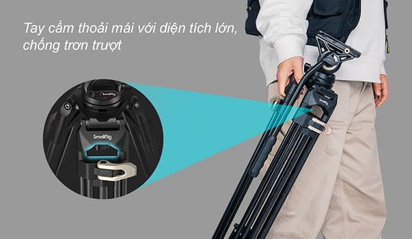 SmallRig Heavy 3751B - Duty Fluid Head Tripod AD-01