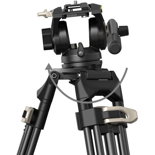 SmallRig Heavy 3751B - Duty Fluid Head Tripod AD-01