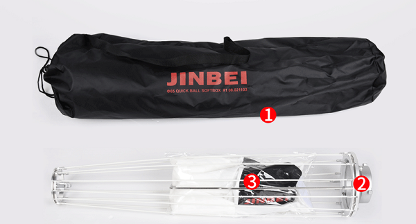 Softbox Cầu Jinbel 65cm, Softbox Đèn Led Chính Hãng