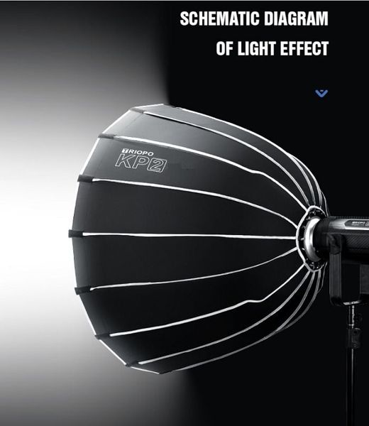 Softbox Parabolic Tháo Ráp Nhanh Triopo KP2 90 Gird Tổ Ong