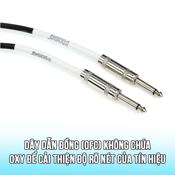 Hosa Guitar Cable Straight to Same - Cap nhạc cụ 6.5 mmt o 6.5mm