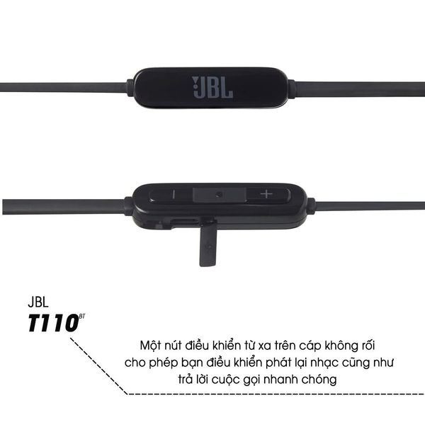 Tai nghe nhét tai bluetooth JBL T110BT, tai nghe thể thao nhét tai JBL