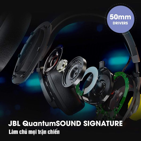 Tai nghe Chụp tai Gaming JBL QUANTUM 200 - tai nghe chụp tai có Mic