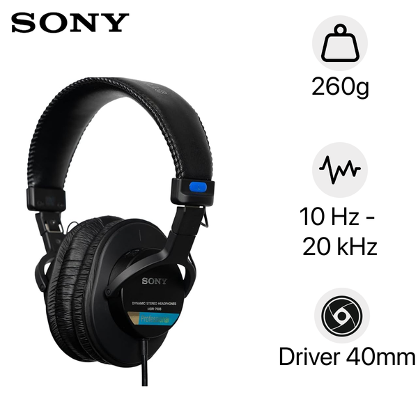 Tai Nghe Kiểm Âm Closed-Back Sony MDR-7506