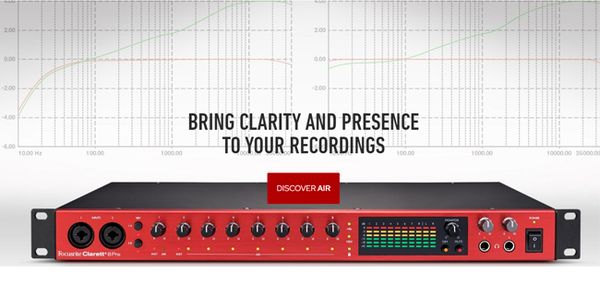 AUDIO INTERFACE FOCUSRITE CLARETT+ 8PRE USB-C CHÍNH HÃNG