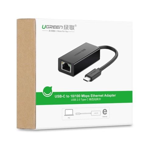 Cáp USB Type-C to Lan 10/100/1000Mbps chính hãng Ugreen 50307