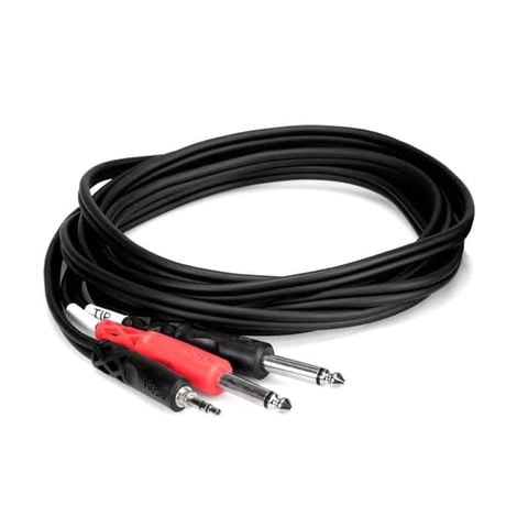 Dây HOSA STEREO BREAKOUT 3.5mm trs to dual 1/4 ts ( 3m )