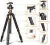 Chân máy ảnh Tripod Beike Q999H bản trục đứng vuông góc