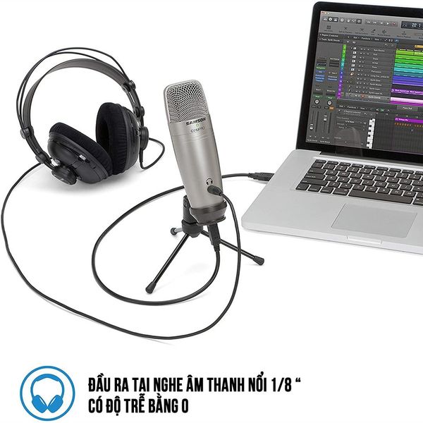 Micro thu âm Samson C01U Pro - Micro thu âm cổng USB