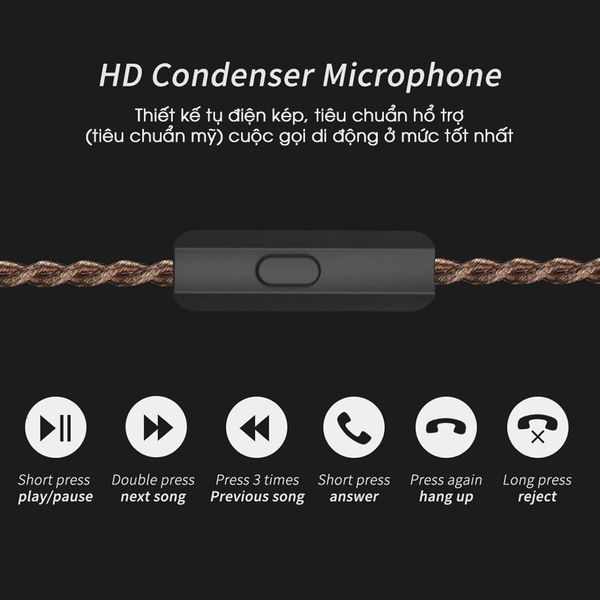 Tai nghe CCA C10 không Mic chính hãng, tai nghe nhét tai livestream