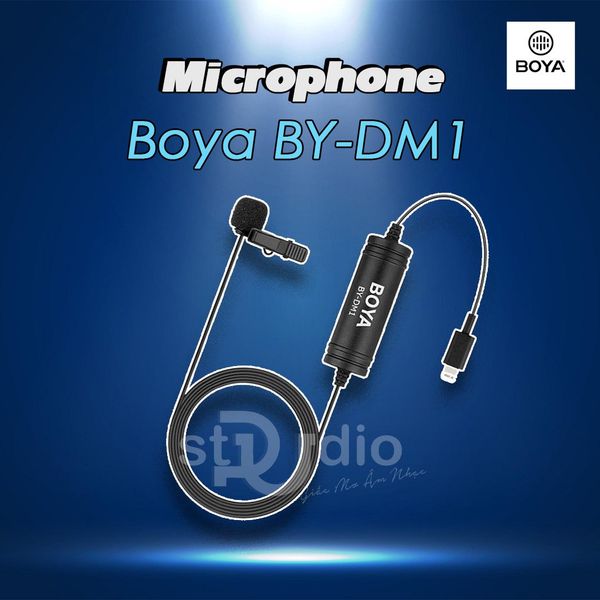 Micro thu âm Boya BY-DM1 - Micro cài áo gắn điện thoại Iphone, Ipad