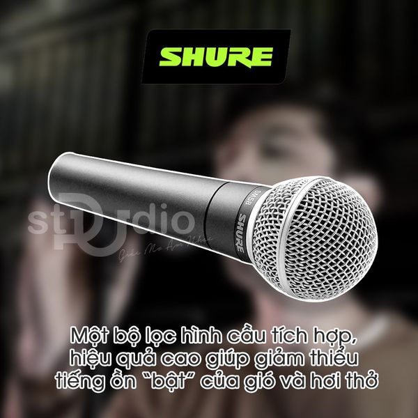 Micro cầm tay SHURE SM58 LC - Micro Karaoke cầm tay