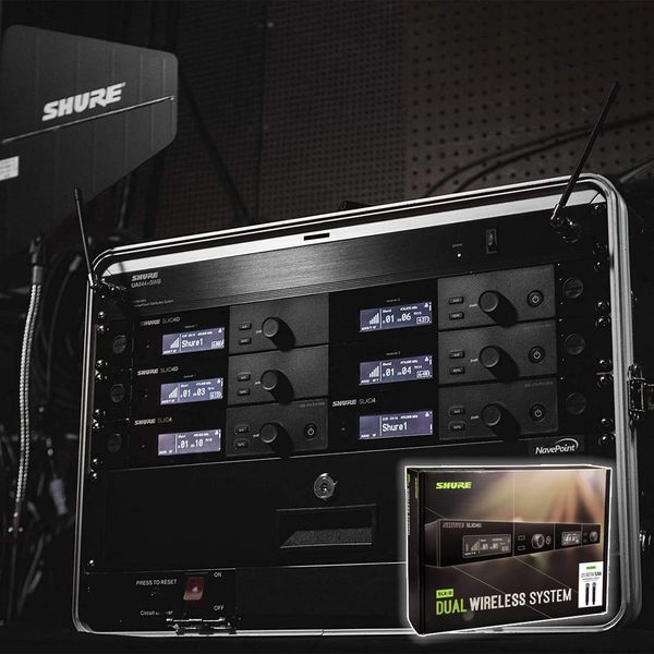 Bộ thu và phát kèm micro không dây Shure SLXD24A/B58 - Micro không dây cầm tay (2mic)
