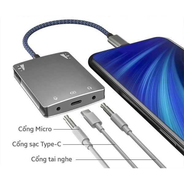 Box livstream LT10 Pro - cổng Type C Dây livestream Đàm thoại 2 chiều