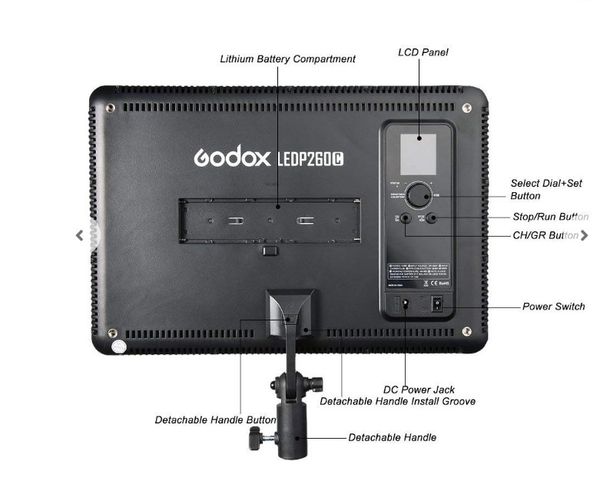 Đèn Led Godox P260C, Ánh Sáng Mịn Đèn Led