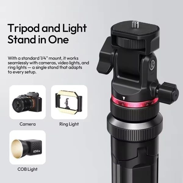 Chân máy Ulanzi MT-80 T171 mở tự động Auto-Open xoay 360 độ tải 5kg chính hãng