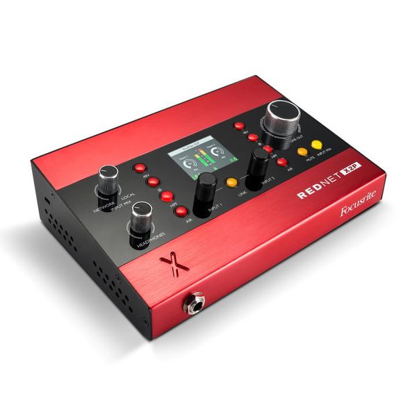 Focusrite RedNet X2P 2x2 Dante Audio Interface with Red Evolution Mic Preamps