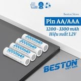 Pin sạc Beston AA 1.2V Ni-MH 3000mAH 4 pin