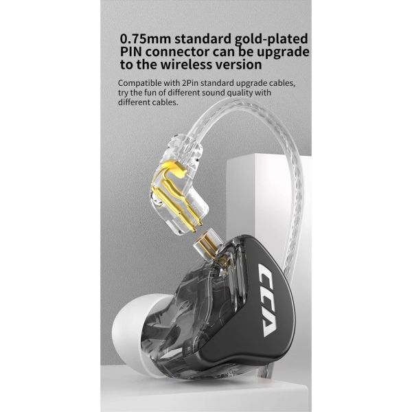 Tai nghe CCA CRA chính hãng - tai nghe nhét tai livestream Crystal