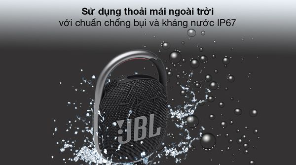 Loa Bluetooth móc treo di động kháng nước JBL CLIP 4, Loa Bluetooth JBL