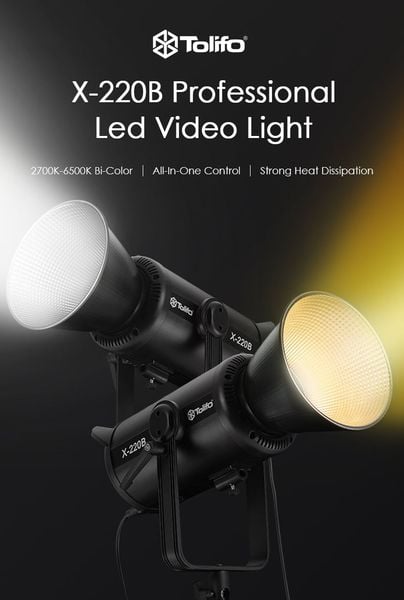 Đèn Led Tolifo X-220B Pro 2700K-6500K